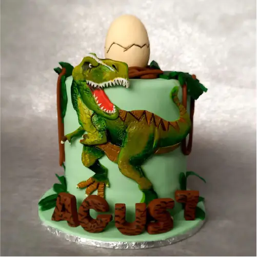 Pastel personalizado de Dinosaurio en Quito hecho por DiPastel