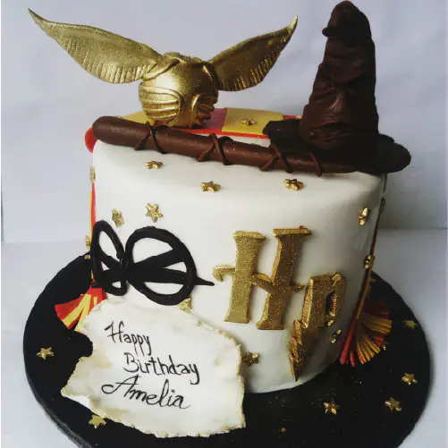 Pastel personalizado de Harry Potter en Quito hecho por DiPastel