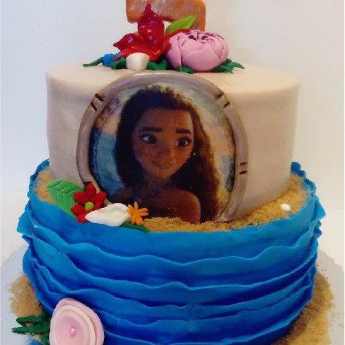 Pastel personalizado de Moana en Quito hecho por DiPastel