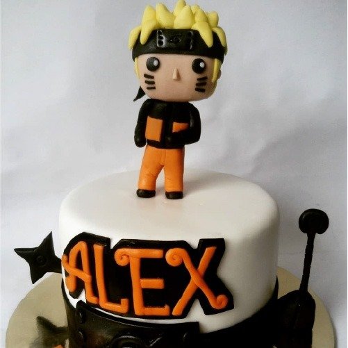 Pastel personalizado de Naruto en Quito hecho por DiPastel