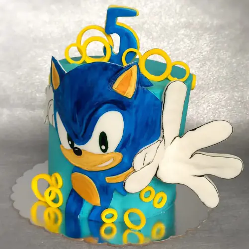 Pastel personalizado de Sonic en Quito hecho por DiPastel