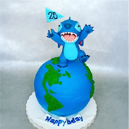 Pastel personalizado de Stitch en Quito hecho por DiPastel